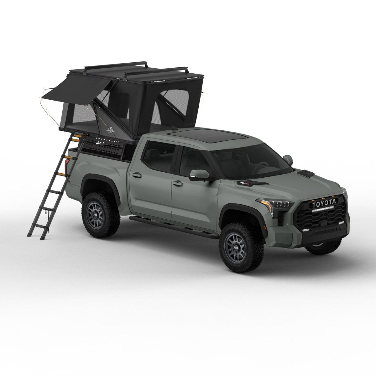 Alpine 61 Hardshell Rooftop Tent, Aluminum, 2-3 Person, Black Tuff Stuff Overland