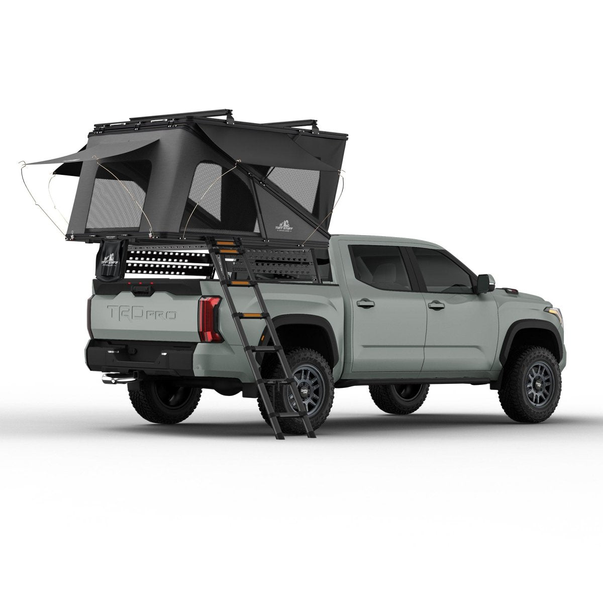 Alpine 61 Hardshell Rooftop Tent, Aluminum, 2-3 Person, Black Tuff Stuff Overland