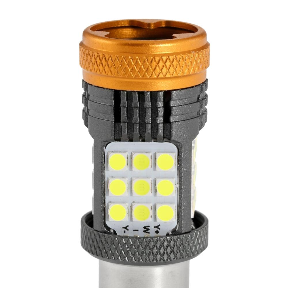 (2pcs/set) 🆕1157 BAY15D 1156 BA15S BAU15S White Amber Red Canbus Error Free No Hyper Flash LED Turn Signal DRL Brake Light Tail Light Reversing Light Bulbs Fan Cooling
