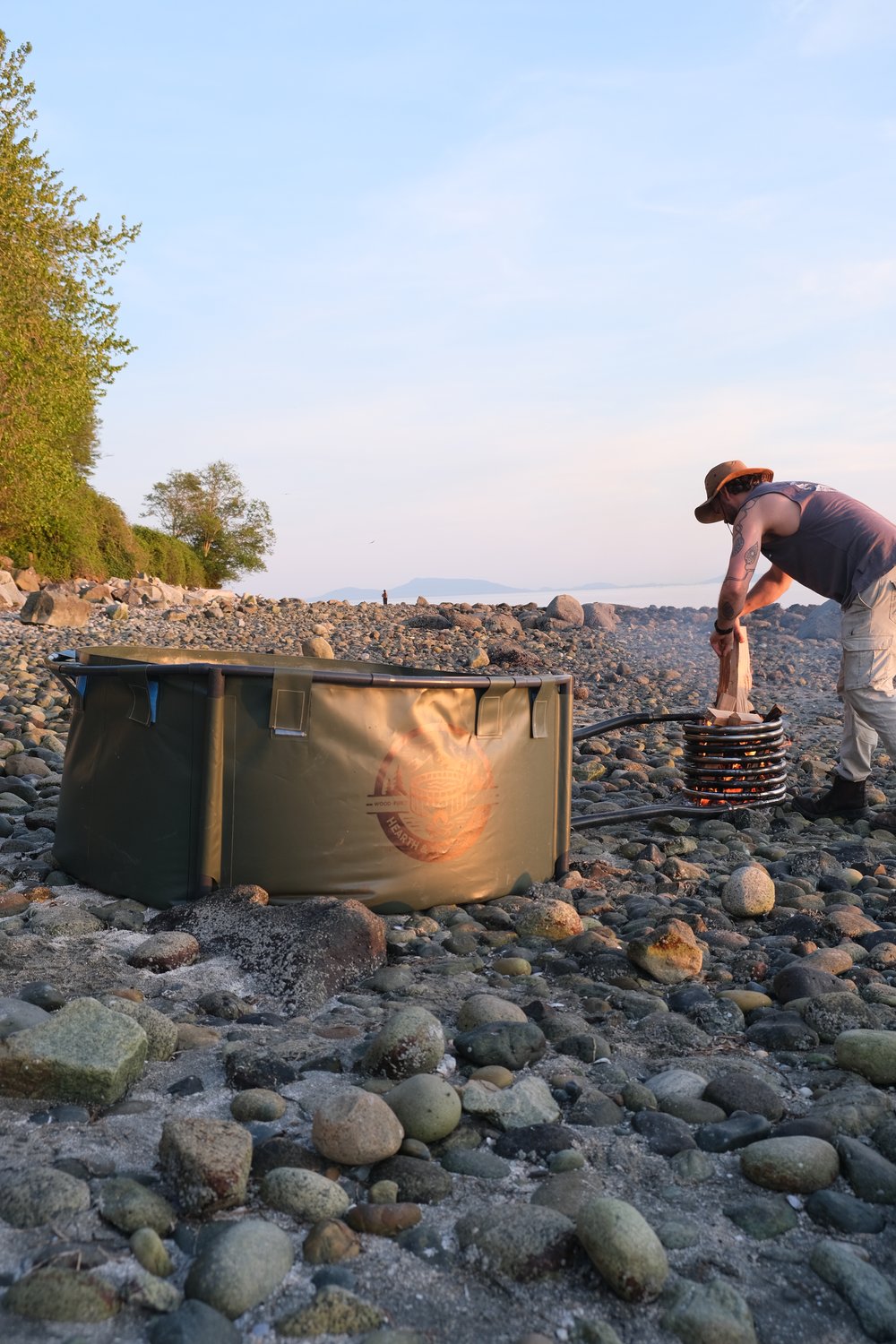 Bush Bath 600 – 3–4 Person Portable Wood-Fired Hot Tub (600L) Stoke & Soak Wood-Fired Hot Tubs