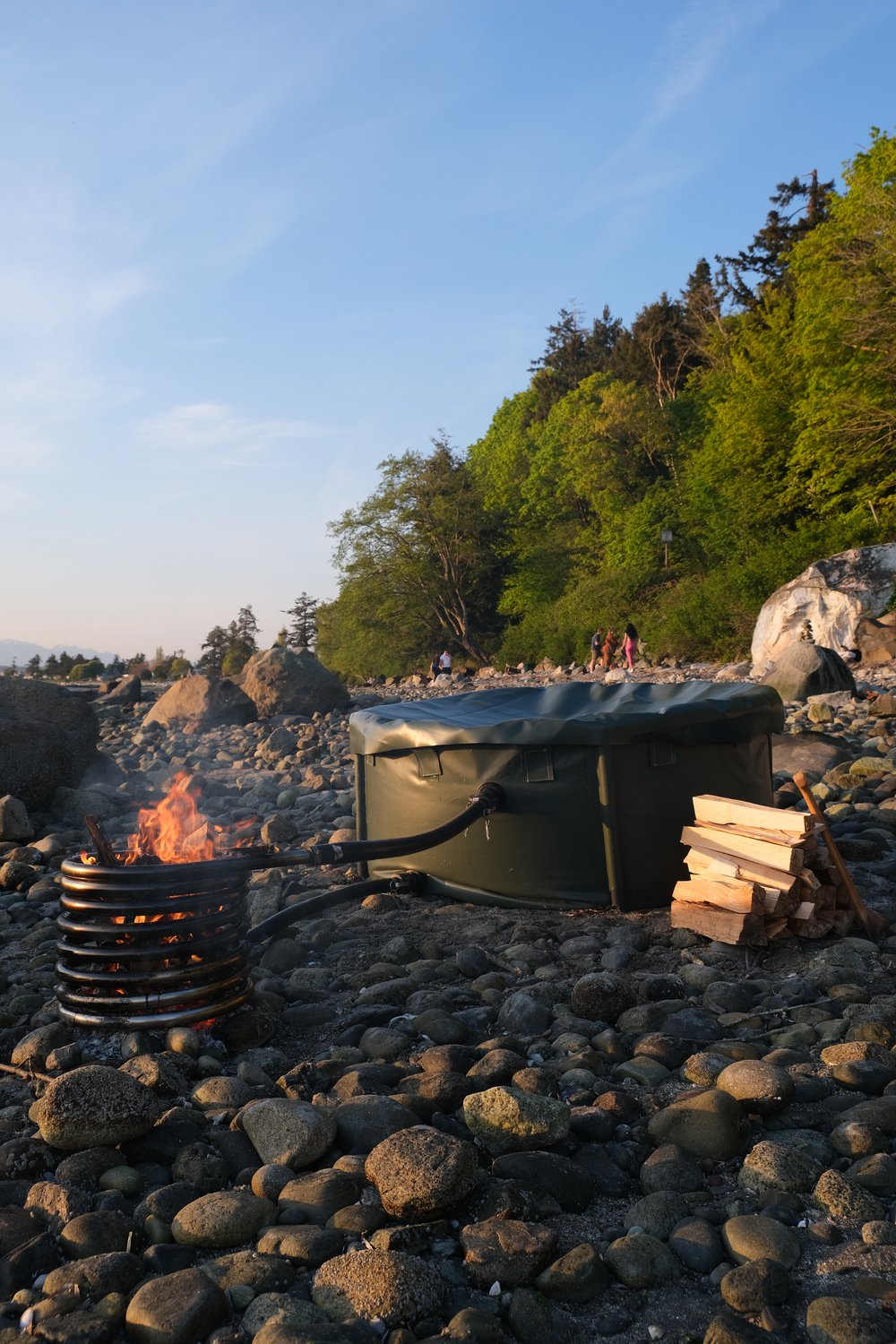 Bush Bath 600 – 3–4 Person Portable Wood-Fired Hot Tub (600L) Stoke & Soak Wood-Fired Hot Tubs