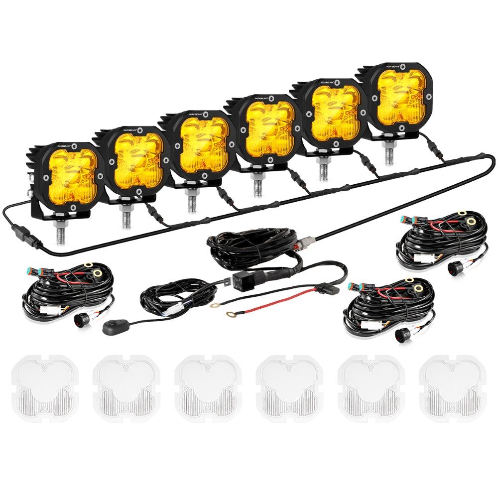 XP-ULTRA Series 3 Inch 80W 9600LM LED Pods Lights White&Amber