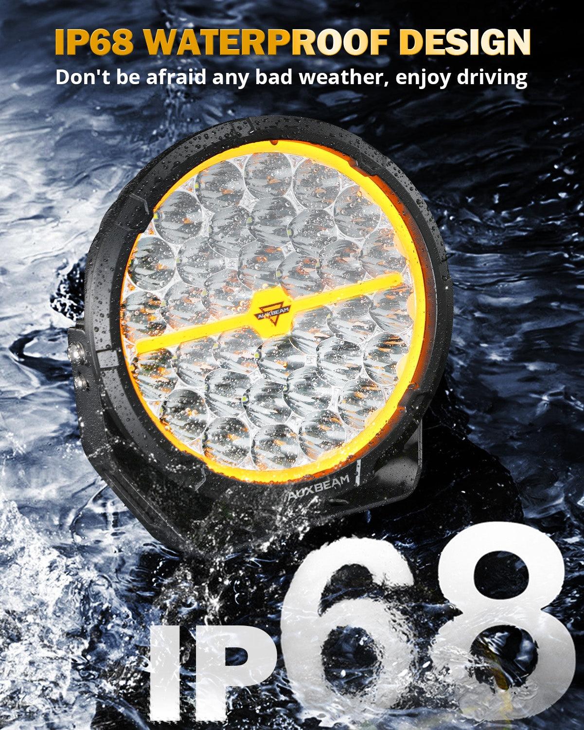 RAY-L Series | 9 Inch 318W 34180LM Dual DRL Offroad LED Driving Lights