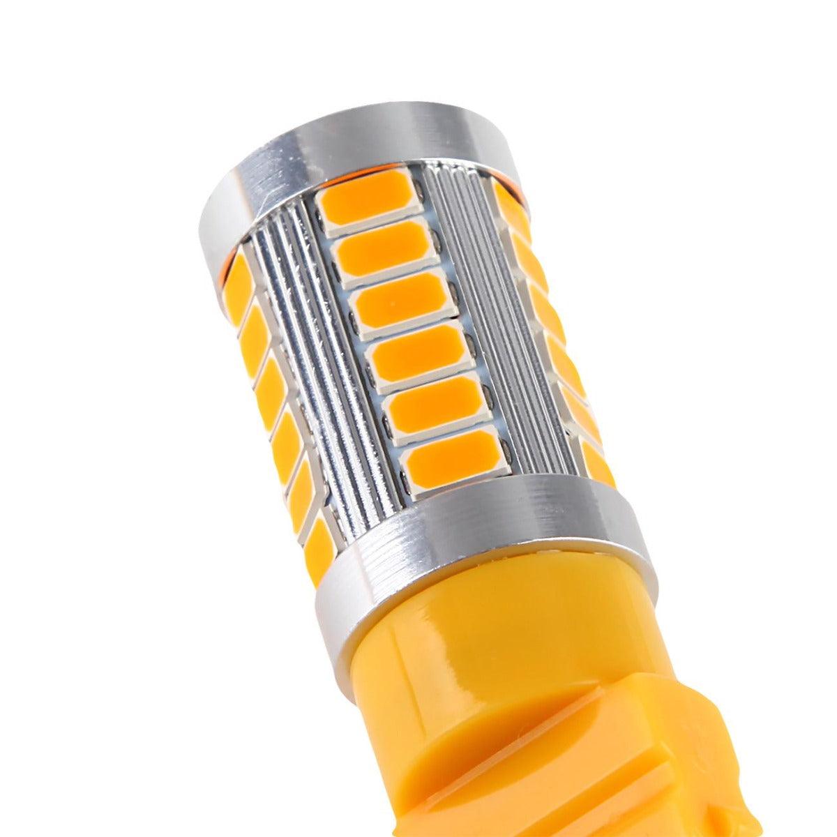 (2pcs/set) 3157/3156 33pcs-LED 3020SMD Amber 8000LM LED Brake/Reverse/Tail/Turn signal Light