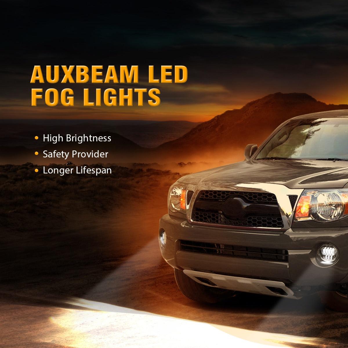 (2pcs/set) 27W Chrome LED Fog Light Assembly for Toyota Tacoma 2005-2011/ Toyota Solara 2004-2006/ Toyota Sequoia 2008-2015/ Toyota Tundra 2007-2013