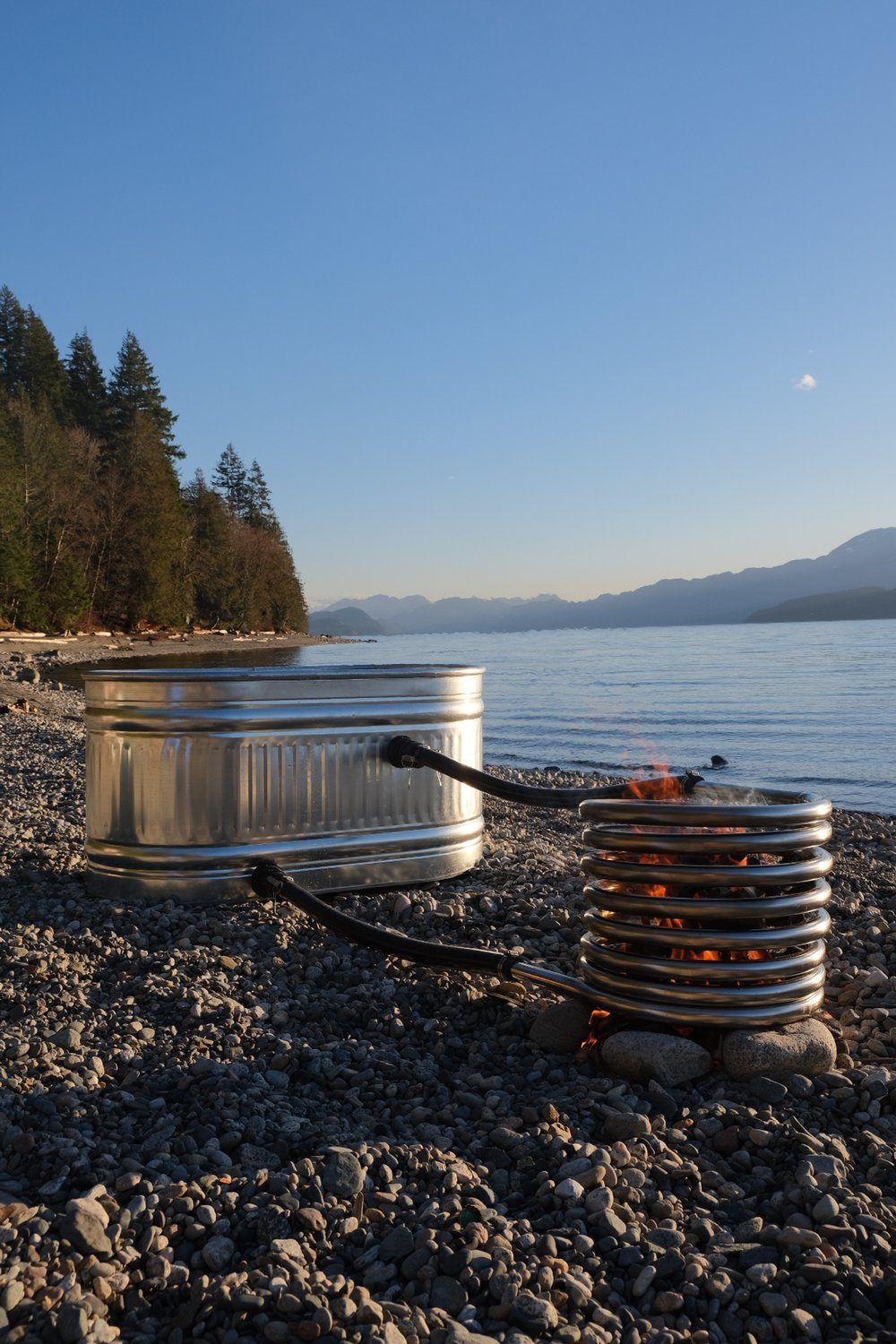 The Smokey Solo Soaker – 1–2 Person Galvanized Steel Wood-Fired Hot Tub Stoke & Soak Wood-Fired Hot Tubs