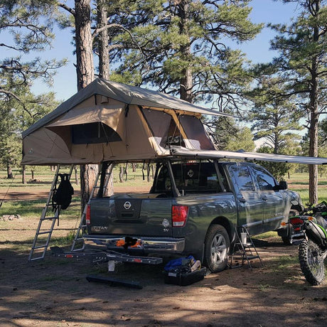 Elite Rooftop Tent Includes Annex Room, 4-5 Person, Tan Tuff Stuff Overland
