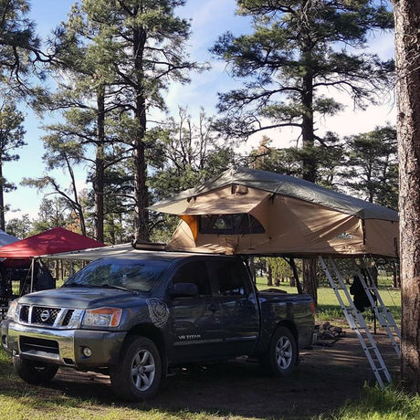 Elite Rooftop Tent Includes Annex Room, 4-5 Person, Tan Tuff Stuff Overland
