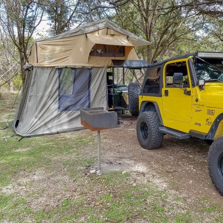 Elite Rooftop Tent Includes Annex Room, 4-5 Person, Tan Tuff Stuff Overland