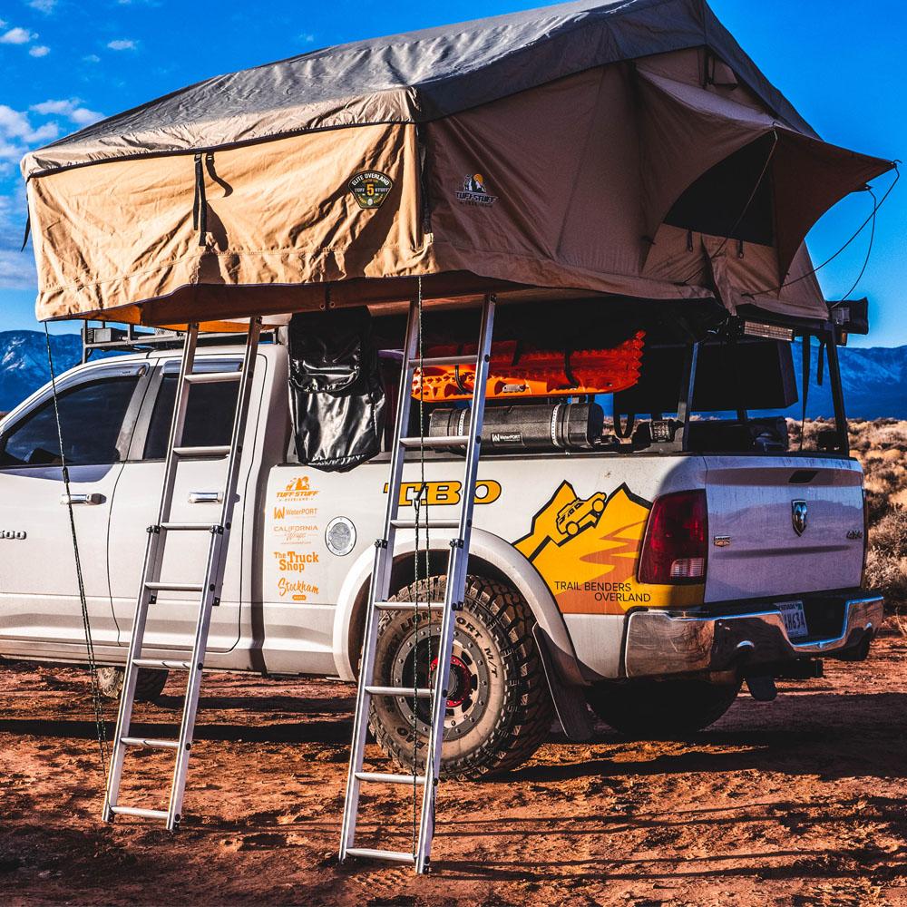 Elite Rooftop Tent Includes Annex Room, 4-5 Person, Tan Tuff Stuff Overland