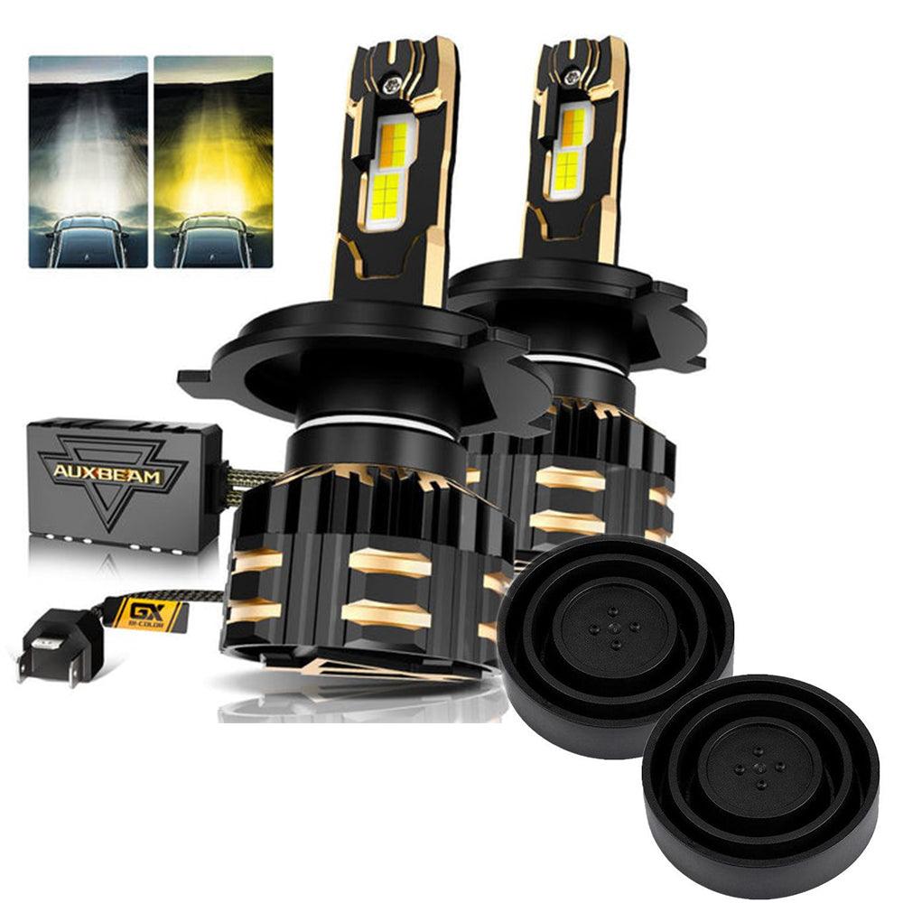 H4 LED Headlight Bulbs 110W 25000LM GX Bi-Color Series High Power & Brightness Dual Color Switchback | 2 Bulbs