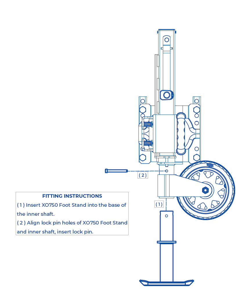 ARK XO750 FOOT STAND Tipella Backcountry