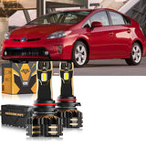 For 2010-2015 Toyota Prius 9005 H11 LED Headlight Bulbs Bundle