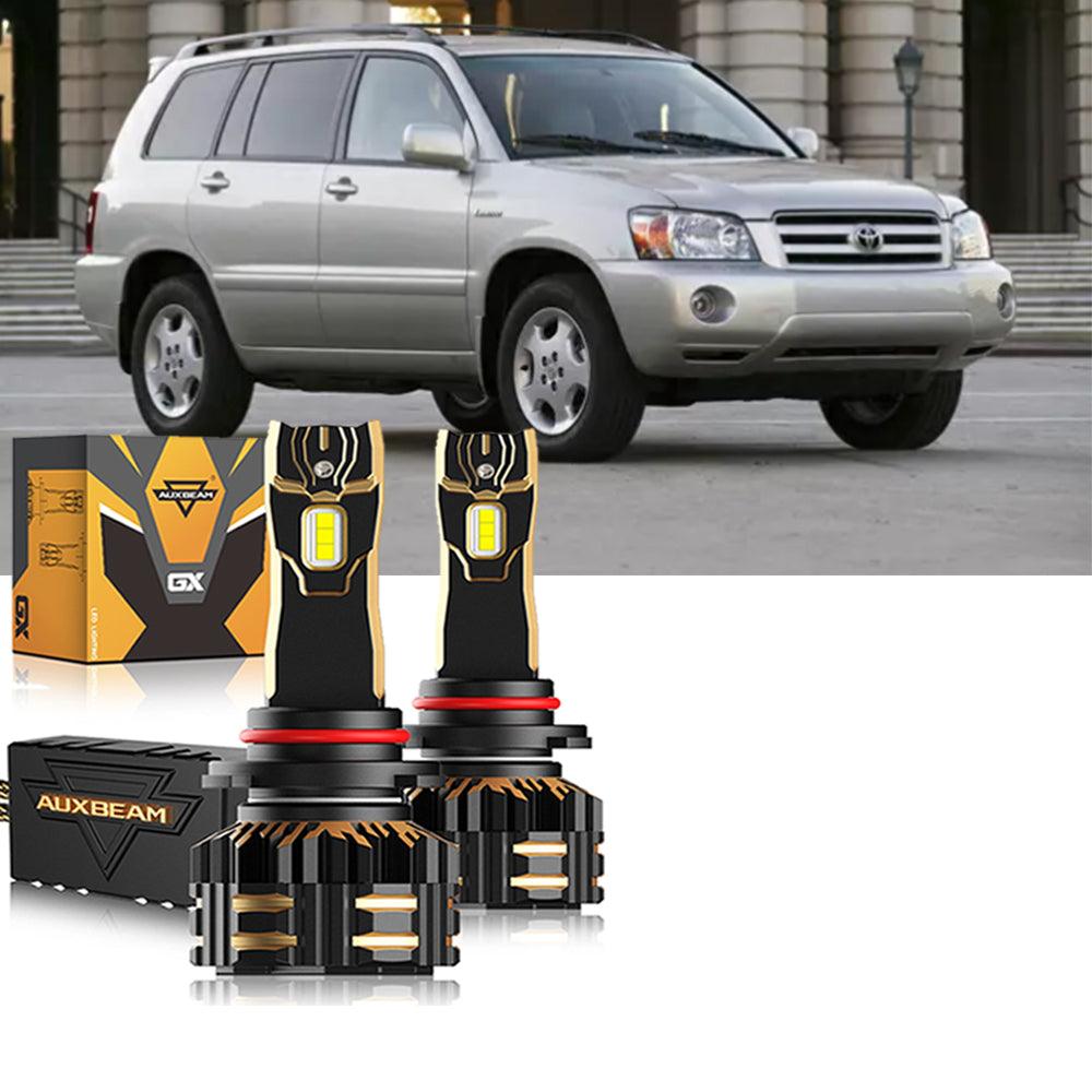 For 2004-2007 Toyota Highlander 9005 9006 LED Headlight Bulbs Bundle