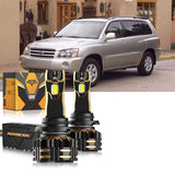For 2001-2003 Toyota Highlander 9005 9006 LED Headlight Bulbs Bundle