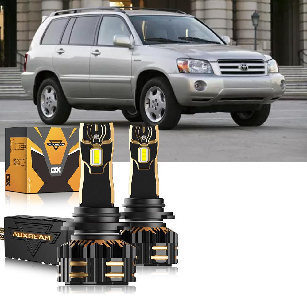 For 2004-2007 Toyota Highlander 9005 9006 LED Headlight Bulbs Bundle