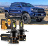 For 2005-2011 Toyota Tacoma H4 LED Headlight Bulbs Bundle