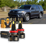For 2006-2009 Toyota 4Runner 9005 H11 LED Headlight Bulbs Bundle