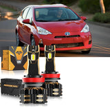 For 2012-2014 Toyota Prius C 9005 H11 LED Headlight Bulbs Bundle