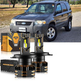 For 2005-2006 Ford Escape H4 LED Headlight Bulbs Bundle