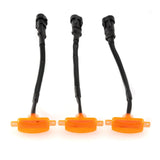 (3pcs/set)  LED Front Grille Lights Raptor Style Amber Light Fit for Dodge Ram 1500 2500 3500 (Amber shell/ Smoked shell）