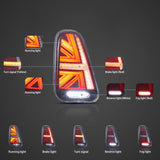 LED Tail Lights Assembly For 2001-2006 BMW Mini R50 R52 R53