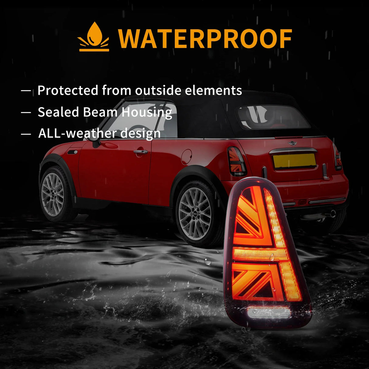 LED Tail Lights Assembly For 2001-2006 BMW Mini R50 R52 R53