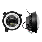 9 Inch LED Headlights with DRL Halo Ring for Jeeps Wrangler JL 2018-2024（DOT Approved）