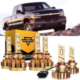 For 2007 Chevrolet Silverado 1500 HD Classic F-16 Plus Series Built-in Canbus Automotive Grade 14000LM LED Light Bulbs High Low Beam Bundle