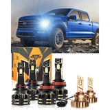 For 2015-2020 Ford F-150 9005 H11 LED Headlight Bulbs Bundle
