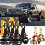For 2003-2006 GMC Sierra 1500 9005 LED Headlight Bulbs Bundle