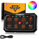 RGB Series 6/8/12 Gang LED Switch Panel,Off Road Light Controller