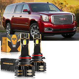 For 2015-2019 GMC Yukon HID 9005 D3S LED Headlight Bulbs Bundle