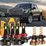 For 2008-2013 GMC Sierra 1500 9005 H11 LED Headlight Bulbs Bundle