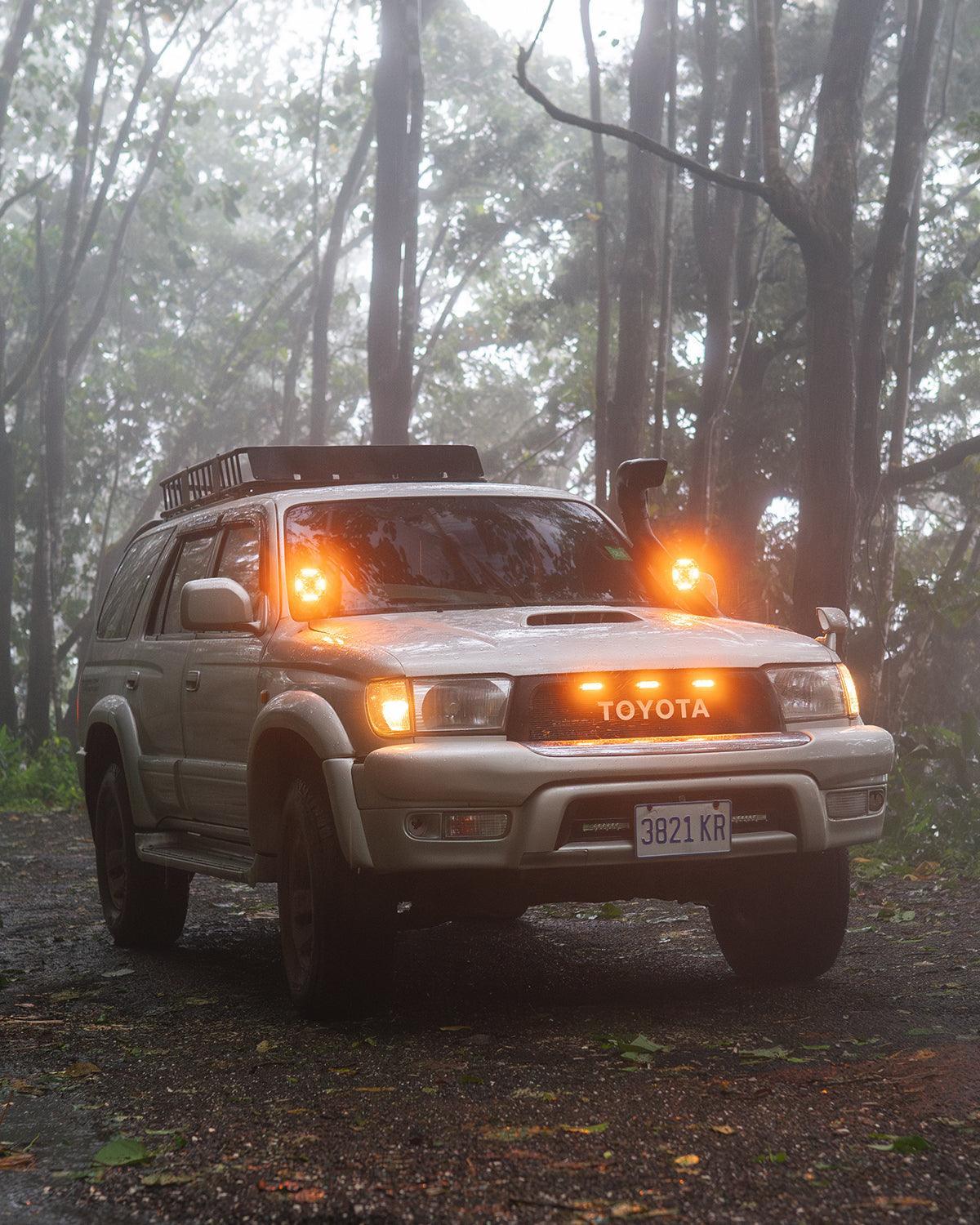 CUBE-Z Series 4 Inch Combo LED Pod Lights Off Road Lights with White DRL & Amber Turn Signal Lights