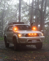 CUBE-Z Series 4 Inch Combo LED Pod Lights Off Road Lights with White DRL & Amber Turn Signal Lights