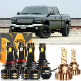 For 2003-2006 GMC Sierra 2500 HD 9005 9006 LED Headlight Bulbs Bundle