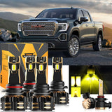 For 2007 GMC Sierra 1500 HD Classic 9005 9006 LED Headlight Bulbs Bundle