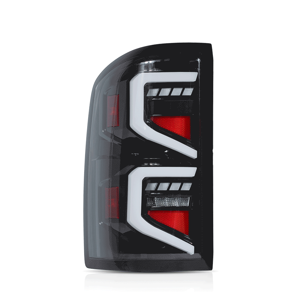 LED Tail Light Assembly With Dynamic Welcome Lighting Clear For 2007-2013 Chevrolet Siverado 2007-2010 GMC Sierra 1500 2500HD 3500HD