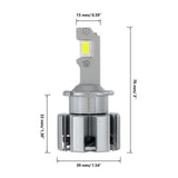 For 2005-2009 Mercedes-Benz SLR McLaren with HID headlamps LED Light Bulbs High Low Beam Bundle