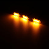 (3pcs/set)  LED Front Grille Lights Raptor Style Amber Light Fit for Ford F150 F250 F350 (Amber shell/ Smoked shell）