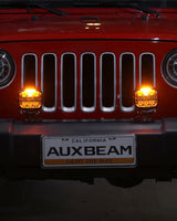 V-MAX Series | 5 Inch 168W 16440LM Combo Beam Side Shooter LED Round Pod Lights with Amber DRL