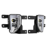 (2pcs/set) 45W DOT Approved LED Fog Lights with DRL for 2016-2018 Chevy Silverado 1500 (Chrome)