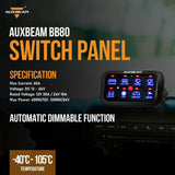 6/8 Gang LED Switch Panel, Off Road Light Controller