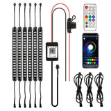 Magic Dream Color RGB Underglow Lights LED Strip Lights Kit with Bluetooth APP & Wireless Remote Control with Brake Light Function for ATV UTV