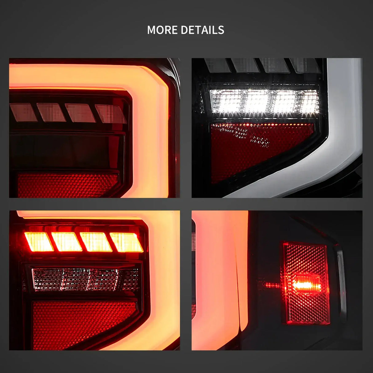 LED Tail Light Assembly With Dynamic Welcome Lighting For 2014-2018 Chevrolet Silverado