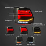 LED Tail Light Assembly With Sequential Turn Signal For 2009-2017 Volkswagen Polo 5th Gen (LWB/SWB）