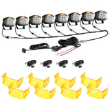 V-MAX Series | 5 Inch 168W 16440LM Combo Beam Side Shooter LED Square Pod Lights with Amber DRL