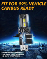 🆕H4/9003 LED Headlight Bulbs Q40 Series Ultra-High Brightness 120W 30000LM 6500K Cool White | 2 Bulbs