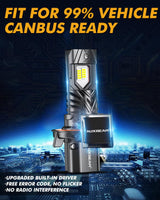 🆕H13/9008 LED Headlight Bulbs Q40 Series Ultra-High Brightness 120W 30000LM 6500K Cool White | 2 Bulbs